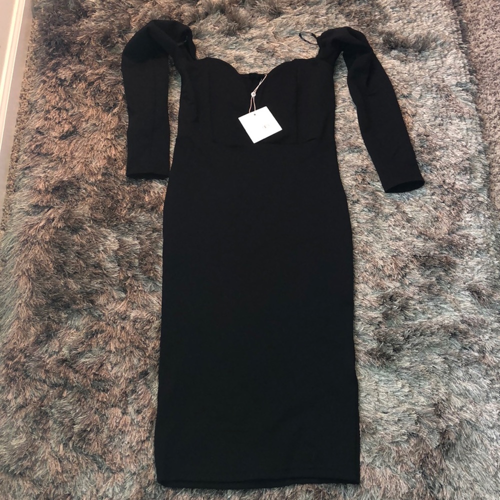 Missguided V Bar Bardot Midi Dress